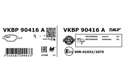 SKF VKBP 90416 A EAN: 7316581299973.