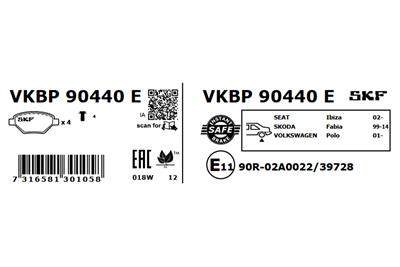 SKF VKBP 90440 E EAN: 7316581301058.