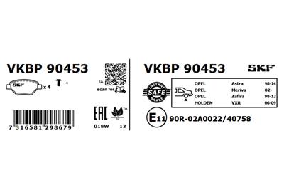 SKF VKBP 90453 EAN: 7316581298679.