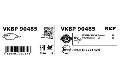 SKF VKBP 90485 EAN: 7316581300143.
