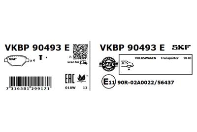 SKF VKBP 90493 E EAN: 7316581299171.