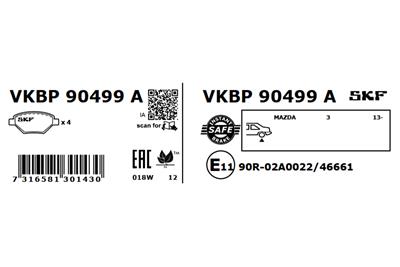 SKF VKBP 90499 A EAN: 7316581301430.