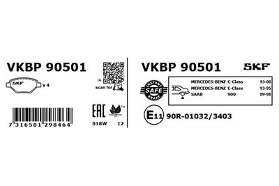 SKF VKBP 90501 EAN: 7316581298464.