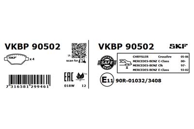 SKF VKBP 90502 EAN: 7316581299461.