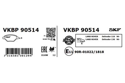 SKF VKBP 90514 EAN: 7316581301294.