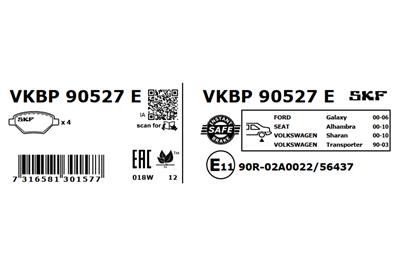 SKF VKBP 90527 E EAN: 7316581301577.