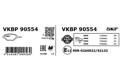 SKF VKBP 90554 EAN: 7316581299560.