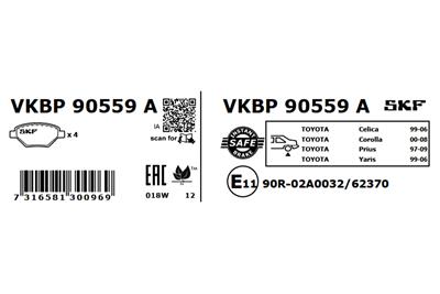 SKF VKBP 90559 A EAN: 7316581300969.