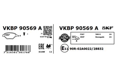 SKF VKBP 90569 A EAN: 7316581301768.