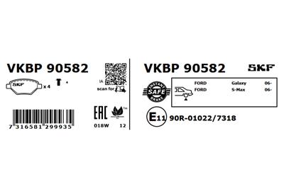 SKF VKBP 90582 EAN: 7316581299935.