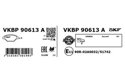 SKF VKBP 90613 A EAN: 7316581301997.