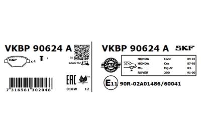 SKF VKBP 90624 A EAN: 7316581302048.