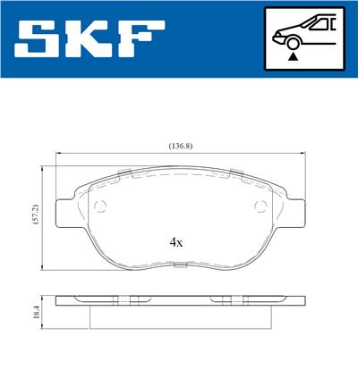 SKF VKBP 80022 EAN: 7316581296736.