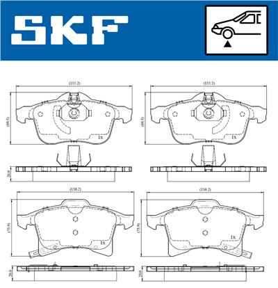 SKF VKBP 80043 A EAN: 7316581296286.