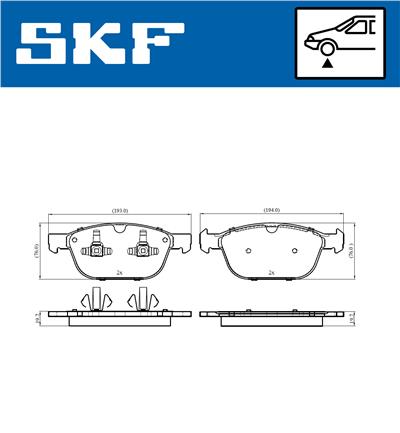 SKF VKBP 80188 EAN: 7316581297450.