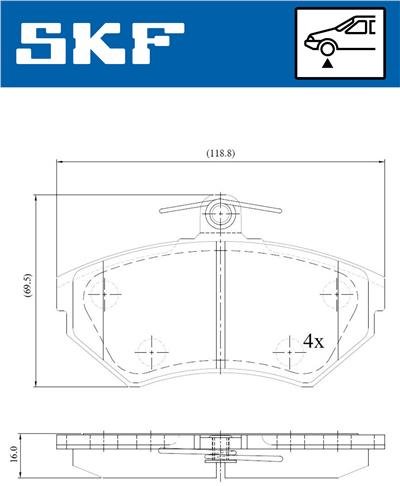 SKF VKBP 80350 EAN: 7316581300419.