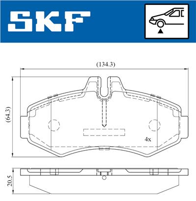 SKF VKBP 80412 EAN: 7316581300839.