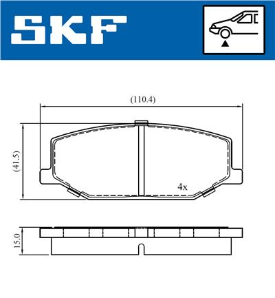 SKF VKBP 80457 EAN: 7316581299379.