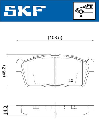SKF VKBP 80542 EAN: 7316581301485.