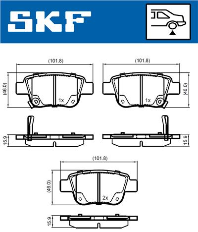 SKF VKBP 90384 A EAN: 7316581298549.