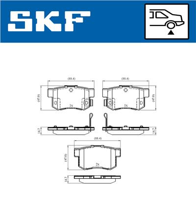 SKF VKBP 90451 A EAN: 7316581300549.