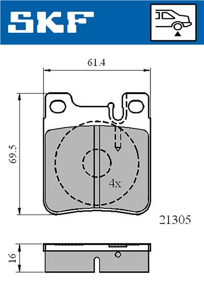 SKF VKBP 90502 EAN: 7316581299461.