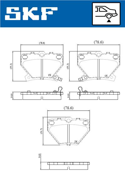 SKF VKBP 90559 A EAN: 7316581300969.