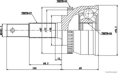 HERTH+BUSS JAKOPART J2821149 EAN: 4029416199791.