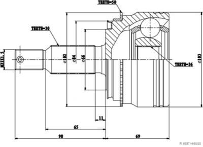 HERTH+BUSS JAKOPART J2825137 EAN: 4029416199777.