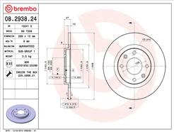 BREMBO 08.2938.24