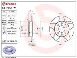 BREMBO 08.2958.75