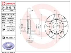 BREMBO 08.2985.75