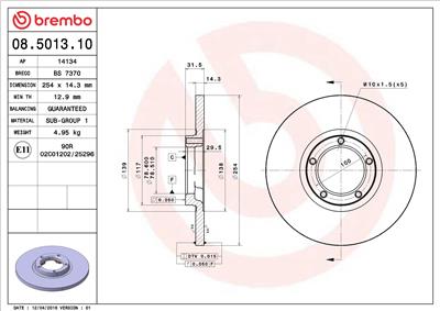 BREMBO 08.5013.10 EAN: 8020584501313.