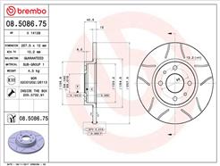 BREMBO 08.5086.75