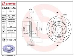 BREMBO 08.5334.1X