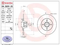 BREMBO 08.5833.25