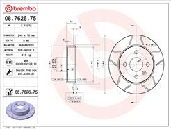 BREMBO 08.7626.75