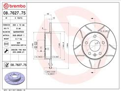 BREMBO 08.7627.75
