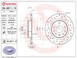 BREMBO 08.9511.1X