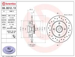 BREMBO 08.9512.1X
