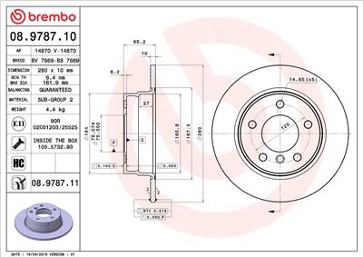 BREMBO 08.9787.11 EAN: 8020584024317.