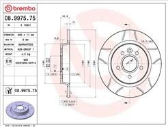 BREMBO 08.9975.75