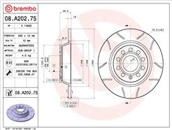 BREMBO 08.A202.75