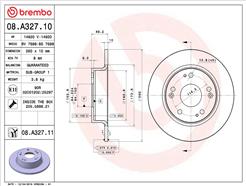 BREMBO 08.A327.11