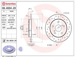 BREMBO 08.A534.2X