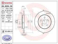 BREMBO 08.A534.31