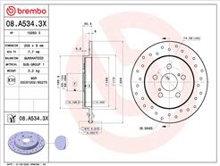 BREMBO 08.A534.3X