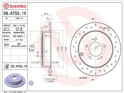 BREMBO 08.A755.1X