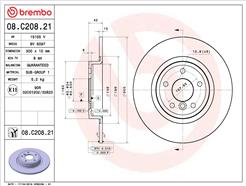 BREMBO 08.C208.21