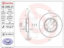 BREMBO 08.C308.21